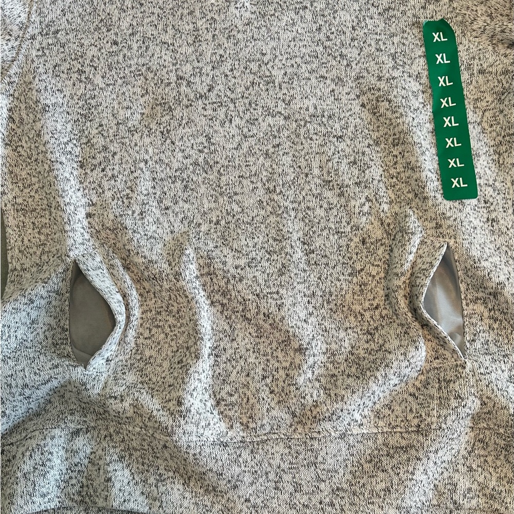North Carolina Gray Quarter button  Pullover with Logo XL - Picture 4 of 8